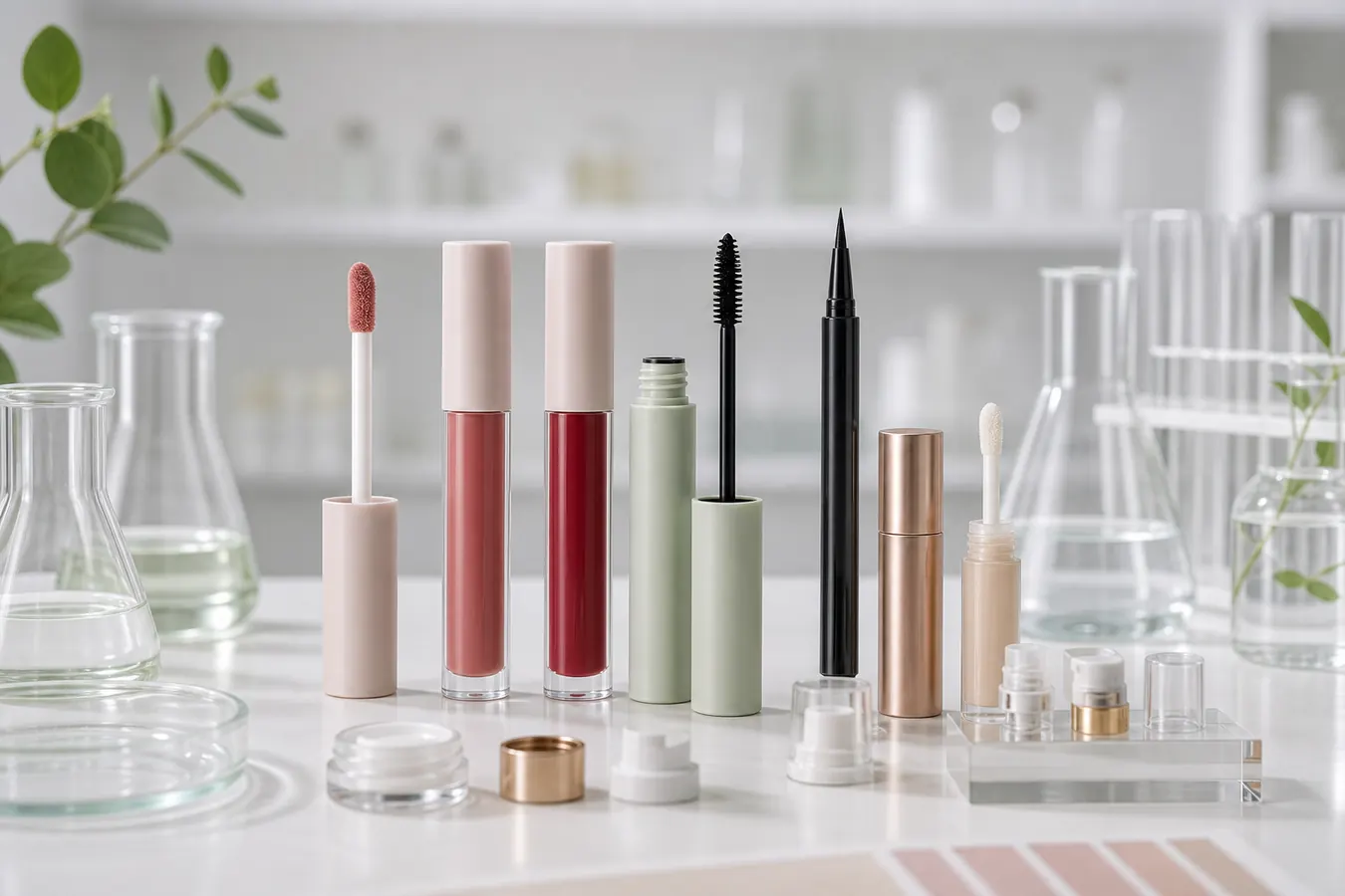 Selected non-powder makeup formulation for private label brands