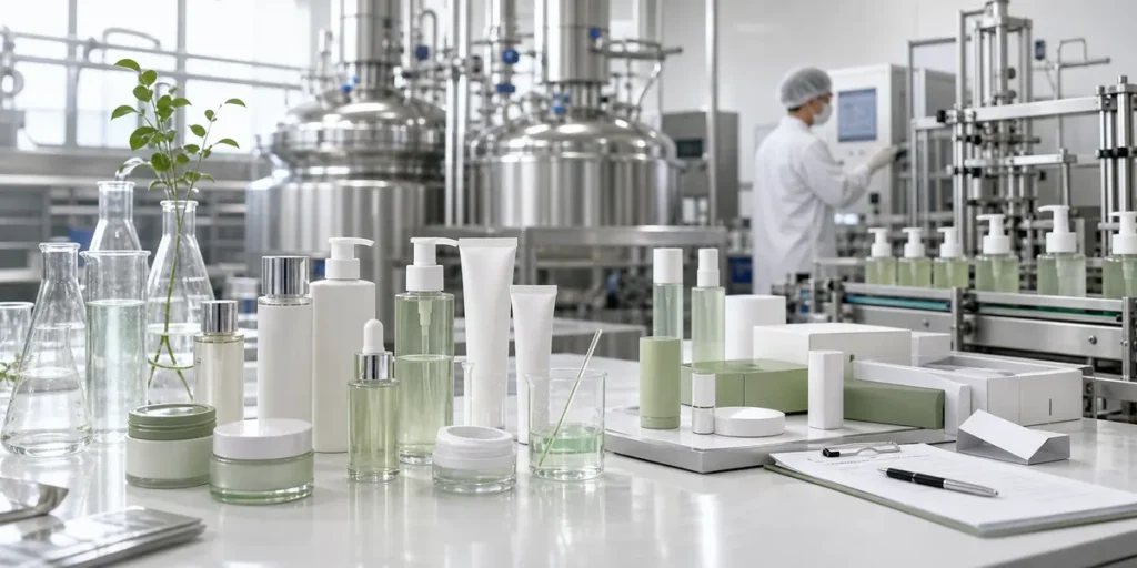 Cosmetics OEM and ODM manufacturing process overview for private label buyers