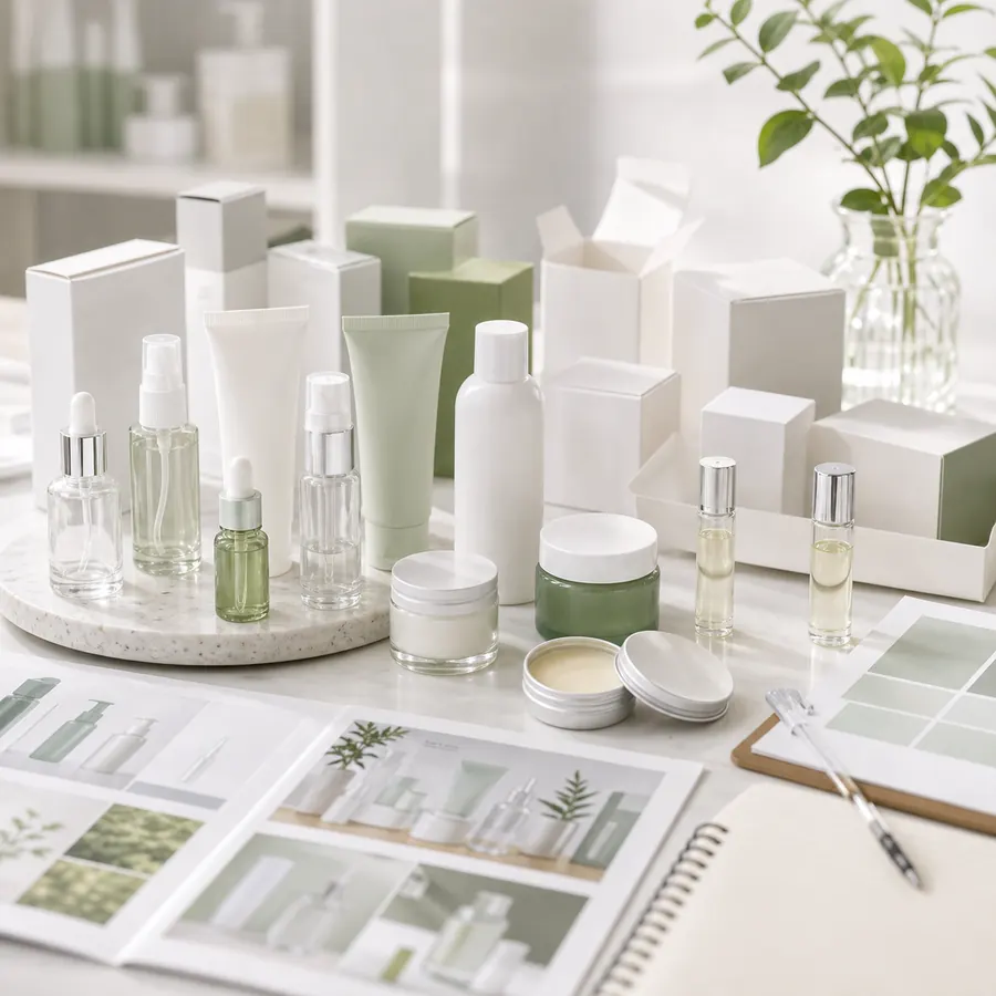 Low MOQ private label cosmetics launch planning range