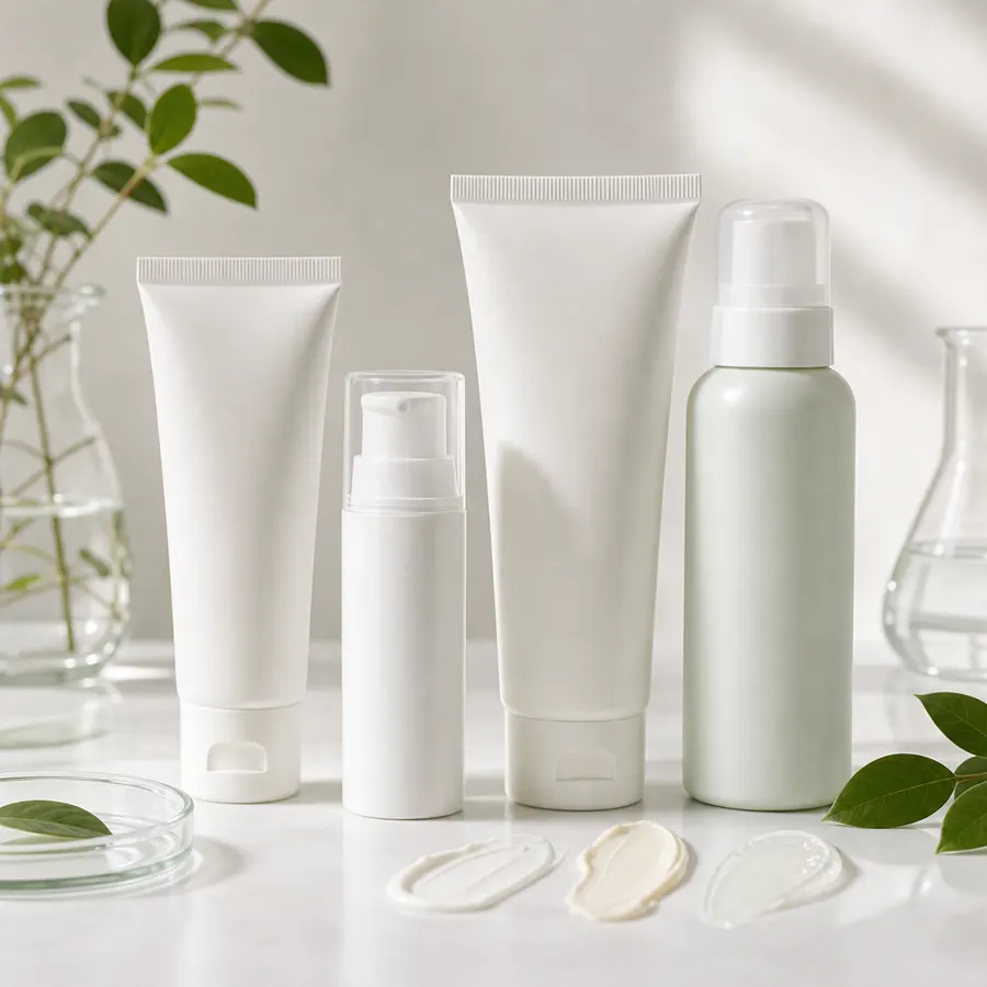 Private label sunscreen tube and bottle range