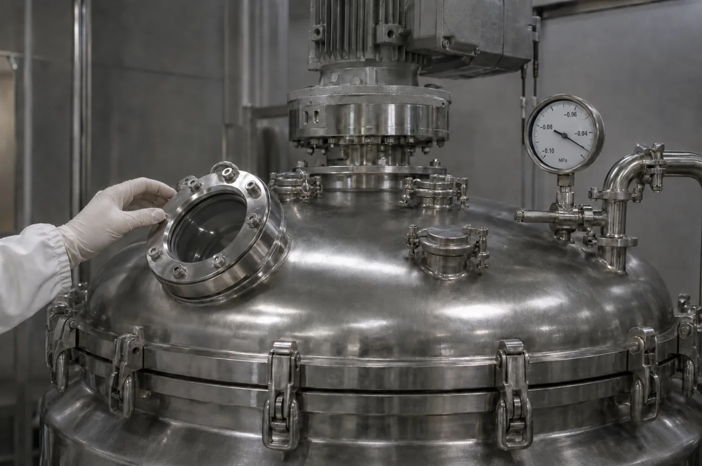 Vacuum emulsification equipment used for cosmetics bulk production